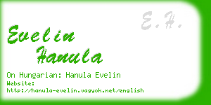 evelin hanula business card